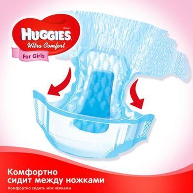 Подгузники Huggies Ultra Comfort 3 Jumbo для девочек (5-9 кг) 56 шт