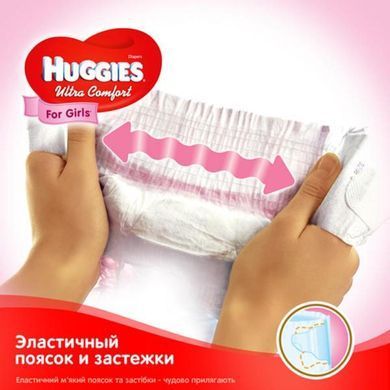 Подгузники Huggies Ultra Comfort 3 Jumbo для девочек (5-9 кг) 56 шт