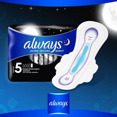 Гигиенические прокладки Always Ultra Night Deo (Размер 5) 12 шт