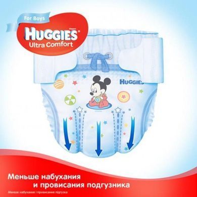Подгузники Huggies Ultra Comfort 4 Jumbo (8-14 кг) для мальчиков 50 шт