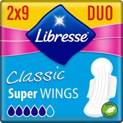 Гігієнічні прокладки Libresse Classic Ultra Clip Super Duo Soft 7 мм 18 шт