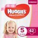 Подгузники Huggies Ultra Comfort 5 Jumbo (12-22 кг) для девочек 42 шт