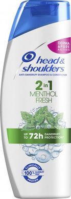 Шампунь проти лупи Head & Shoulders Свіжість ментолу 2в1 360 мл