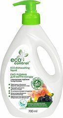 Рідина для миття посуду ECO Control з мильним горіхом і вугіллям 700 мл