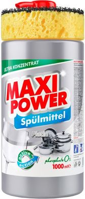 Средство для мытья посуды Maxi Power Платинум 1 л