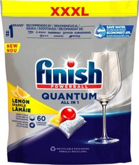 Таблетки для посудомоечных машин FINISH Quantum Max Лимон 60 шт