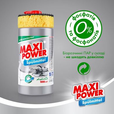 Засіб для миття посуду Maxi Power Платинум 1 л