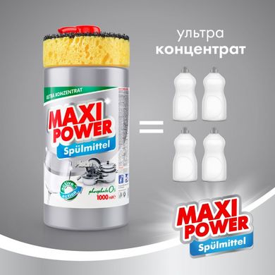 Засіб для миття посуду Maxi Power Платинум 1 л