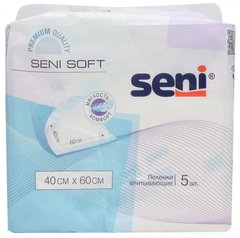 Одноразові пелюшки Seni Soft Super 40х60 см 5 шт