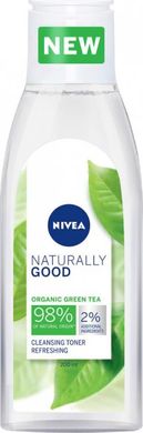 Тонік для очищення Nivea Naturally Good для обличчя з екстрактом зеленого чаю 200 мл