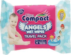 Дитячі вологі серветки Ultra Compact Angels Baby 20 шт