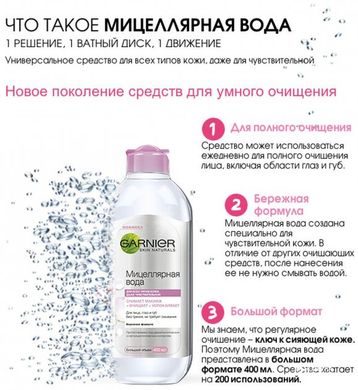 Мицеллярная вода Garnier Skin Naturals 400 мл