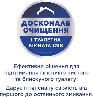 Гель для чищення та дезінфекції унітазів Bref Екселенс Колор Актив + Яскравий блиск Океан 700 мл