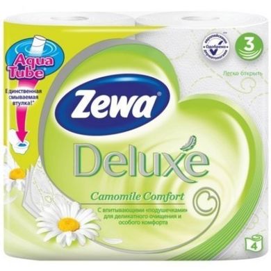 Туалетная бумага Zewa Deluxe Joy of Flowers 3 слоя 4 рулона