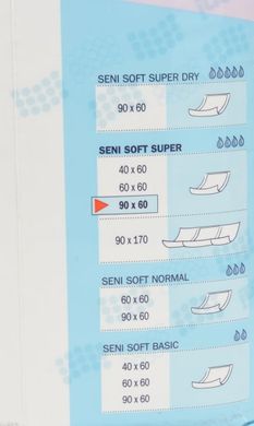 Одноразові пелюшки Seni Soft Super 60х90 см 30 шт