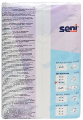 Одноразові пелюшки Seni Soft Super 60х90 см 30 шт