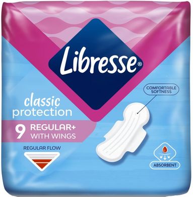 Гігієнічні прокладки Libresse Classic Protection Regular 9 шт