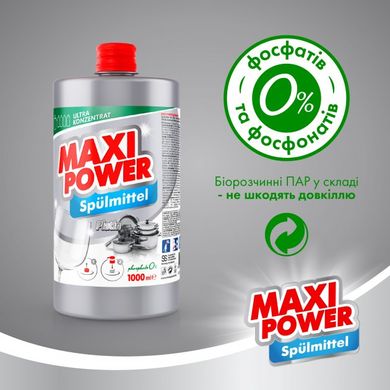 Средство для мытья посуды Maxi Power Платинум запаска 1 л