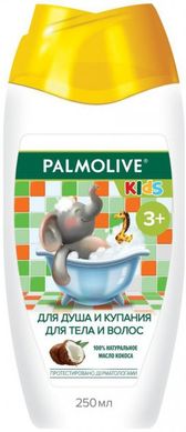 Детский гель для душа и купания Palmolive для детей для тела и волос с кокосом 250 мл