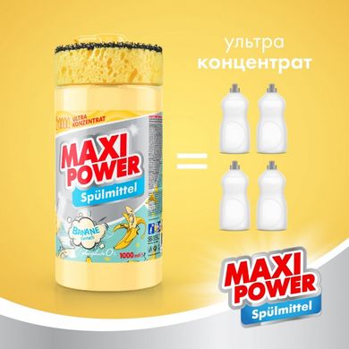 Средство для мытья посуды Maxi Power Банан 1 л