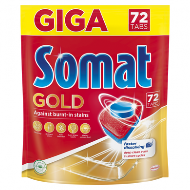 Таблетки для посудомоечной машины Somat Gold 72 шт