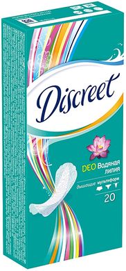 Щоденні гігієнічні прокладки Discreet Deo Water Lily Single 20 шт.