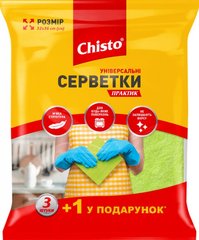 Салфетки Chisto Практик универсальные 3+1 шт.