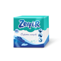 Серветки паперові Zeffir 100 шт