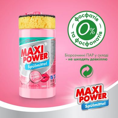 Засіб для миття посуду Maxi Power Бабл Гам 1 л