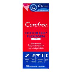 Прокладки щоденні Carefree Fresh Cotton Feel Flexiform 18 шт