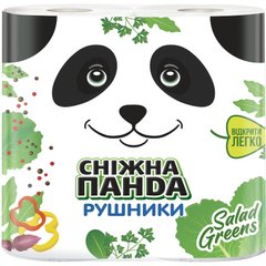 Паперові рушники Сніжна панда 2 шари 110 відривів 2 рулони