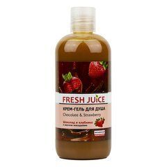 Крем-гель для душа Fresh Juice Chocolate & Strawberry 500 мл