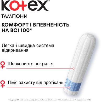 Гігієнічні тампони Кotex Normal 16+8 шт.