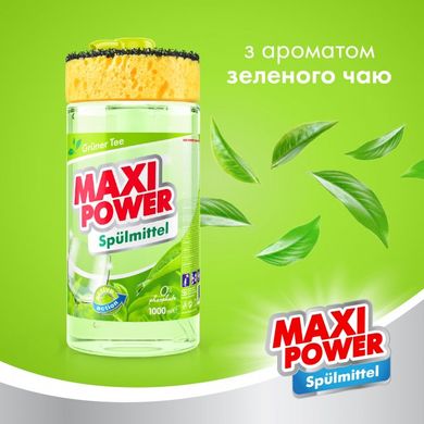 Засіб для миття посуду Maxi Power Зелений чай 1 л