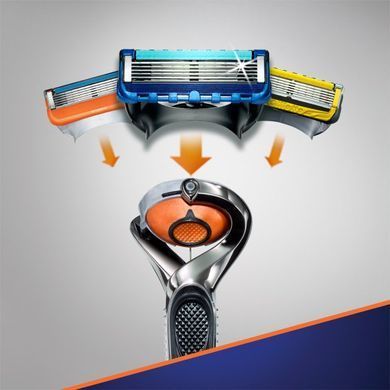 Станок для гоління чоловічий (Бритва) Gillette Fusion5 ProGlide Flexball з 4 змінними картриджами