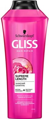 Шампунь Gliss Kur Supreme Length для довгого волосся, схильного до пошкоджень і жирності 400 мл