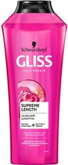 Защитный шампунь GLISS Supreme Length для длинных волос, склонных к повреждениям и жирности 400 мл