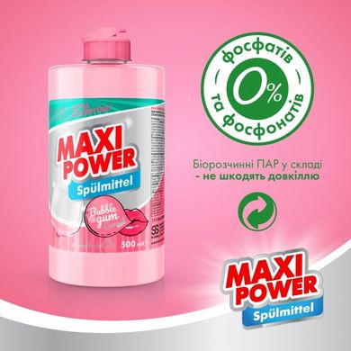 Засіб для миття посуду Maxi Power Бабл Гам 500 мл