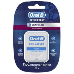 Зубна нитка Oral-B Pro-Expert Clinic Line Прохолодна м'ята 25 м