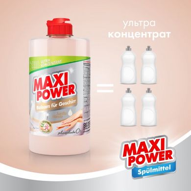 Засіб-бальзам для миття посуду Maxi Power Мигдаль 500 мл