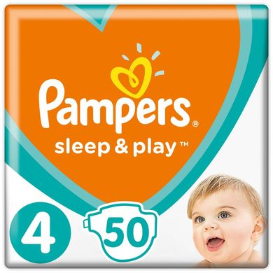 Підгузки Pampers Sleep & Play 4 Maxi (9-14 кг) 50 шт