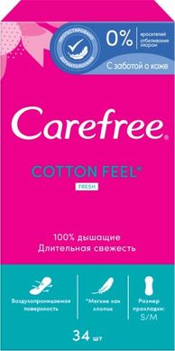 Щоденні прокладки Carefree Cotton Fresh 34 шт