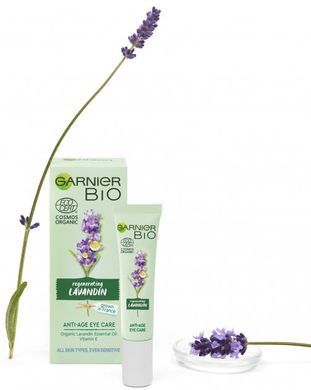 Крем для кожи вокруг глаз Garnier Bio с экстрактом лавандину Антивозрастной 15 мл