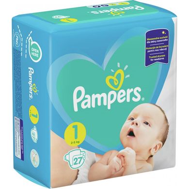 Подгузники Pampers New Baby 1 Newborn (2-5 кг) 27 шт