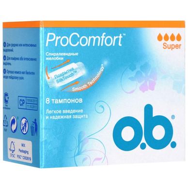 Тампони o.b. ProComfort Super 8 шт.