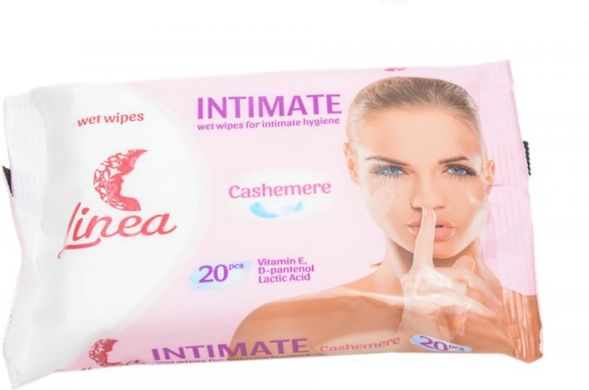 Вологі серветки для інтимної гігієни Linea Intimate 20 шт