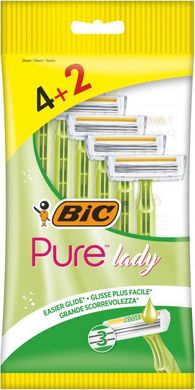 Набор бритв без сменных картриджей Bic Pure 3 Lady 4 + 2 шт.