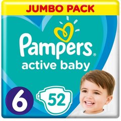 Підгузки Pampers Active Baby 6 Extra Large (13-18 кг) 52 шт