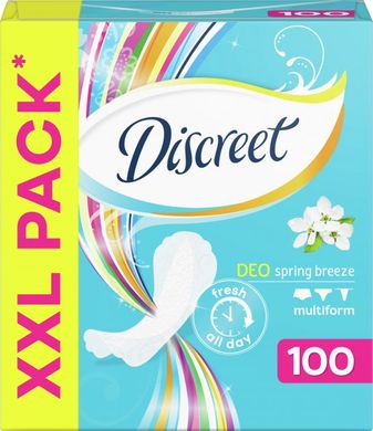 Щоденні гігієнічні прокладки Discreet Deo Spring Breeze 100 шт.