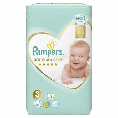 Підгузки Pampers Premium Care 3 Midi (6-10 кг) 60 шт